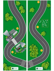 2 tapis haute résistance 1m x 3m personnalisables avec votre logo