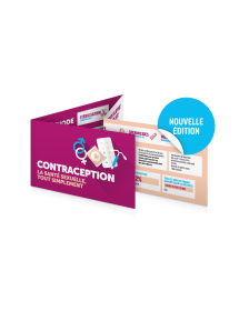 CONTRACEPTION, SANTÉ SEXUELLE… Bien connaître les indispensables. Contracept®. Réglette 4 volets format poche