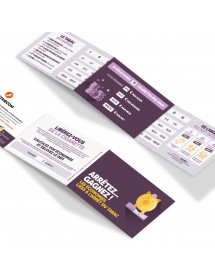 Stop Tabac® Économies. Réglette 3 volets format poche