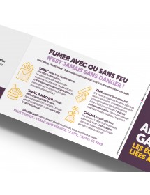 Stop Tabac® Économies. Réglette 3 volets format poche