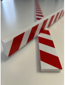 Lot de 2 barres zébra en VISCOM pour obstacles