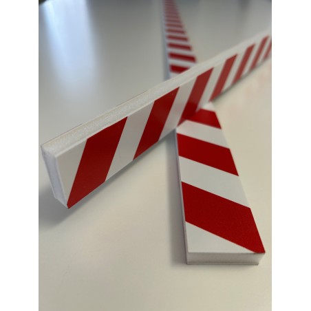 Lot de 2 barres zébra en VISCOM pour obstacles