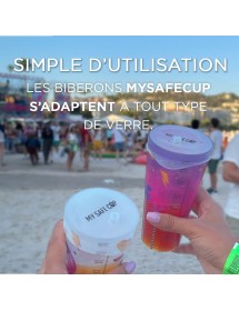 Protection de verre anti-drogue MY SAFE CUP - format biberon