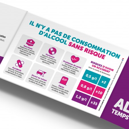Zéro-cinq® Élimination. Réglette 3 volets format poche