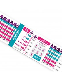 Zéro-cinq® Élimination. Réglette 3 volets format poche