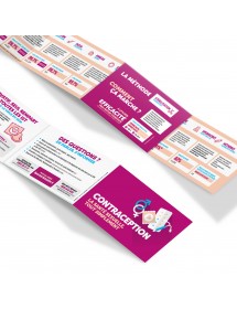 Contracept®. Réglette 4 volets format poche