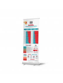 Roll-up personnalisable Zéro-Cinq® avec impression haute définition de votre logo