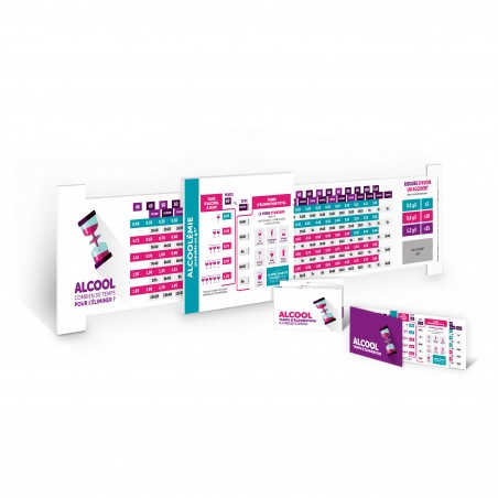 Réglettes et maxi réglette ALCOOL ÉLIMINATION