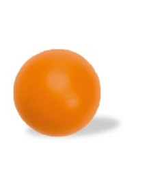 1 ballon mousse 18 cm de diamètre, orange ou vert