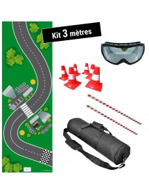 Simularoute® Kit 3 mètres. Parcours pédagogique pour ateliers de prévention Alcool, Drogues ou Fatigue