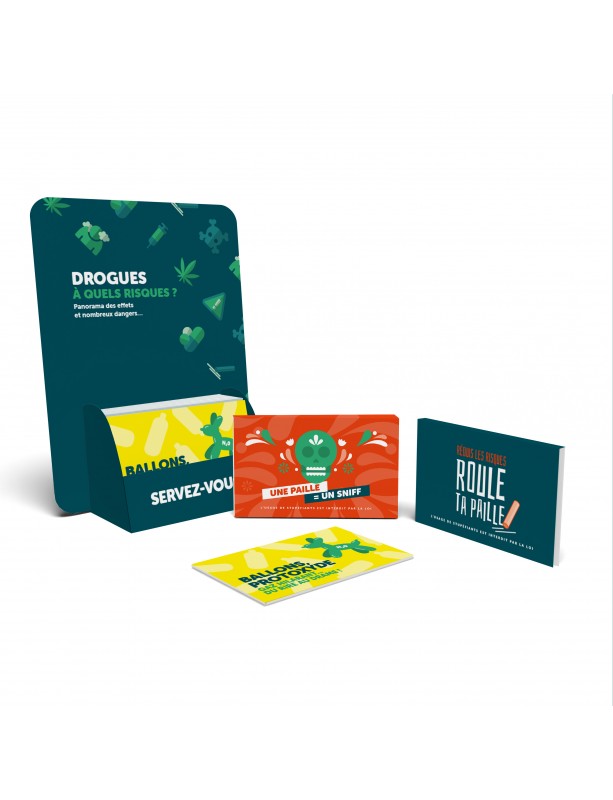 Présentoir pour carnets et dépliants DROGUES