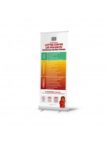 Roll-up Violentomètre Mastercom personnalisable