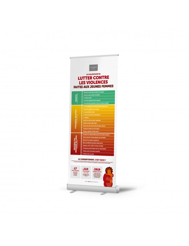 Roll-up Violentomètre Mastercom personnalisable
