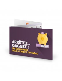 Stop Tabac® Économies. Réglette 3 volets format poche