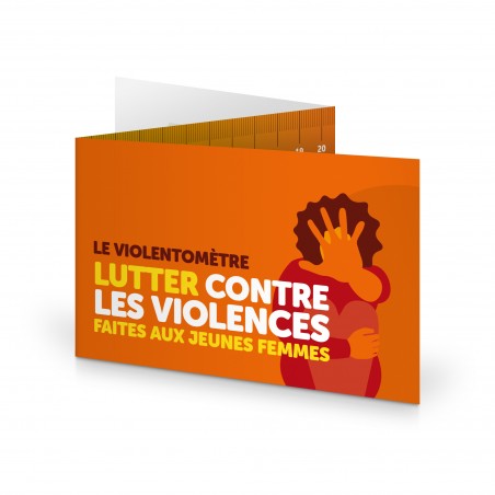 Le Violentomètre. Dépliant 3 volets format poche