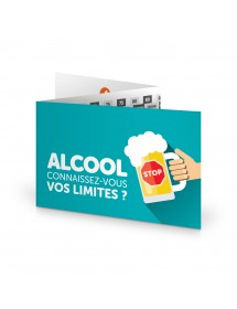 ALCOOL. Connaissez-vous vos limites ? Zéro-Cinq®. Réglette 3 volets format carte de crédit