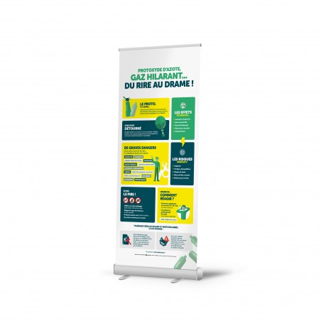 Roll Up PROTOXYDE D'AZOTE - version neutre sans logo