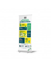 Roll Up PROTOXYDE D'AZOTE - personnalisable avec votre logo
