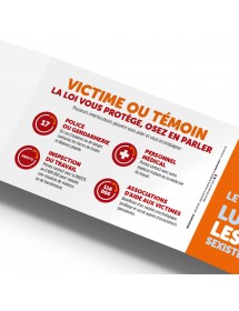 Dépliant VIOLENCES SEXISTES ET SEXUELLES AU TRAVAIL