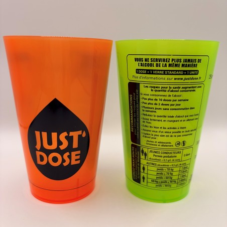 Lot de 10 GOBELETS JUST DOSE