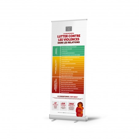 Roll-up Violentomètre Mastercom | Personnalisable