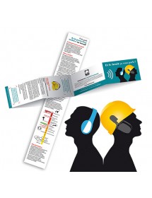 Mémo BRUIT. Guide en 4 volets pour la protection auditive au travail. Personnalisable