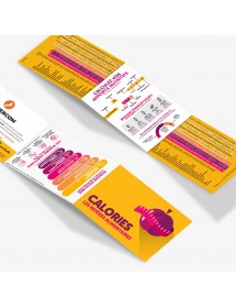 Caloritest®. Réglette 3 volets format poche