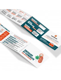 Toxica® Conduite. Réglette 4 volets format poche